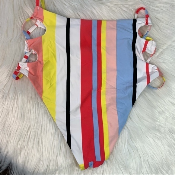 NWOT Bar III High Waisted Bottom Bold Stripe - Picture 5 of 9